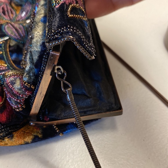 Beaded Velvet Clutch Purse - Picture 6 of 9